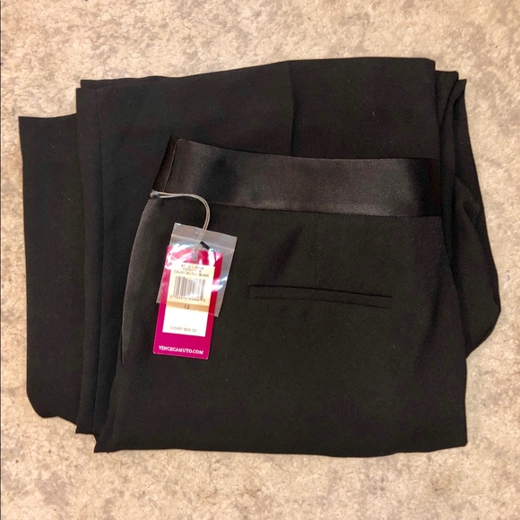 Vince Camuto Flared Rich Black Slacks - Picture 3 of 6